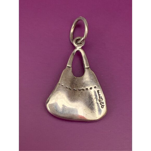 .925 Hobo Purse Bag Sterling Silver Jewelry Charm #vintage - Picture 2 of 3